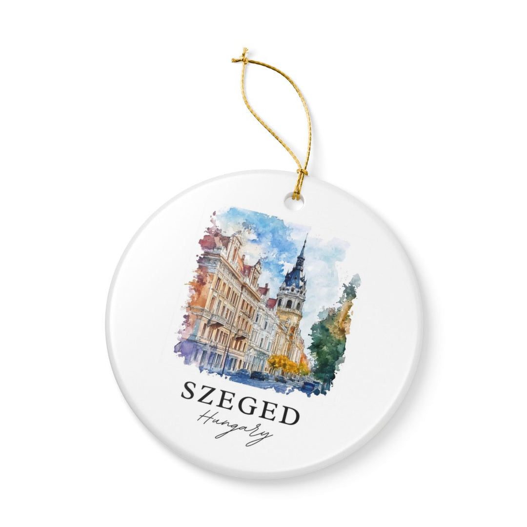 Szeged Hungary Ornament: Unique Szeged Souvenir, Szeged Hungary Xmas Decor, and Authentic Szeged Gift