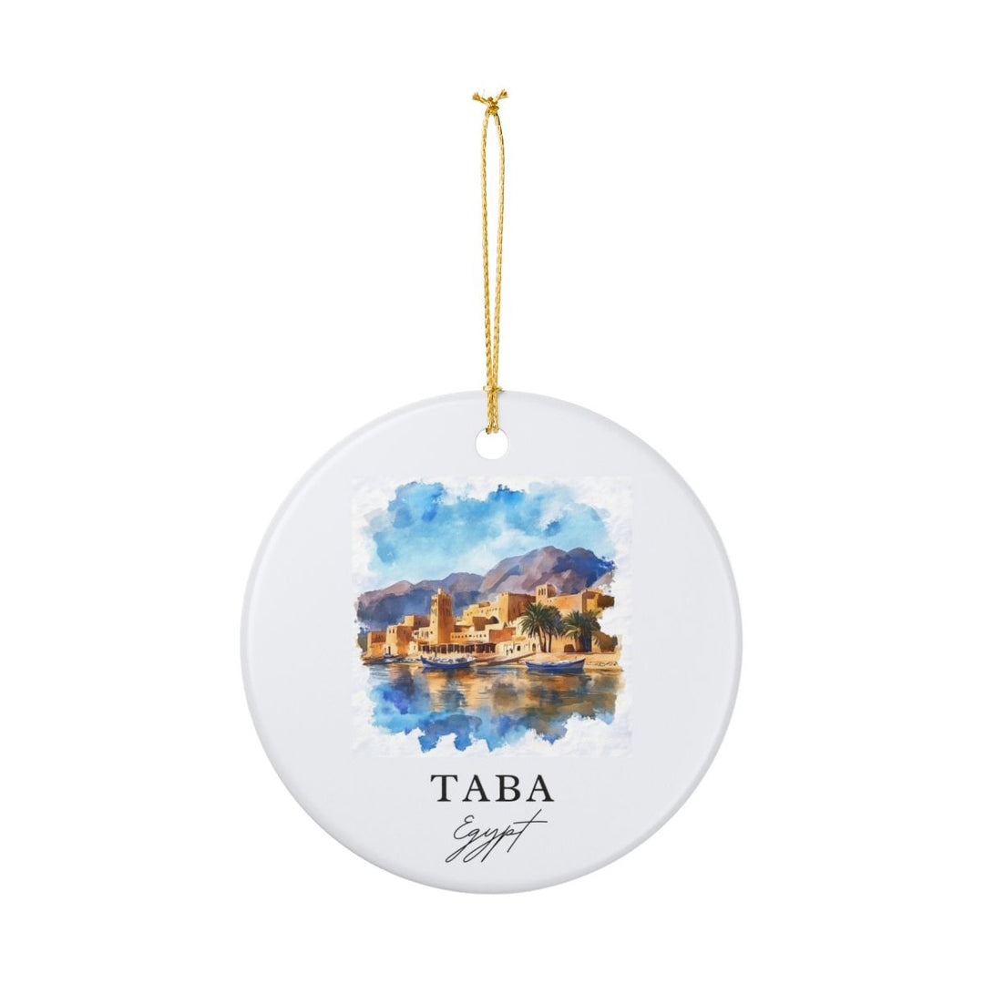 Taba Egypt Ornament: Unique Taba Souvenir, Taba Egypt Xmas Decor, and Authentic Taba Gift