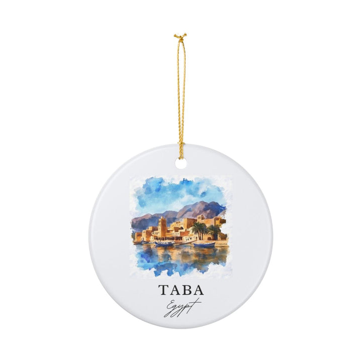 Taba Egypt Ornament: Unique Taba Souvenir, Taba Egypt Xmas Decor, and Authentic Taba Gift
