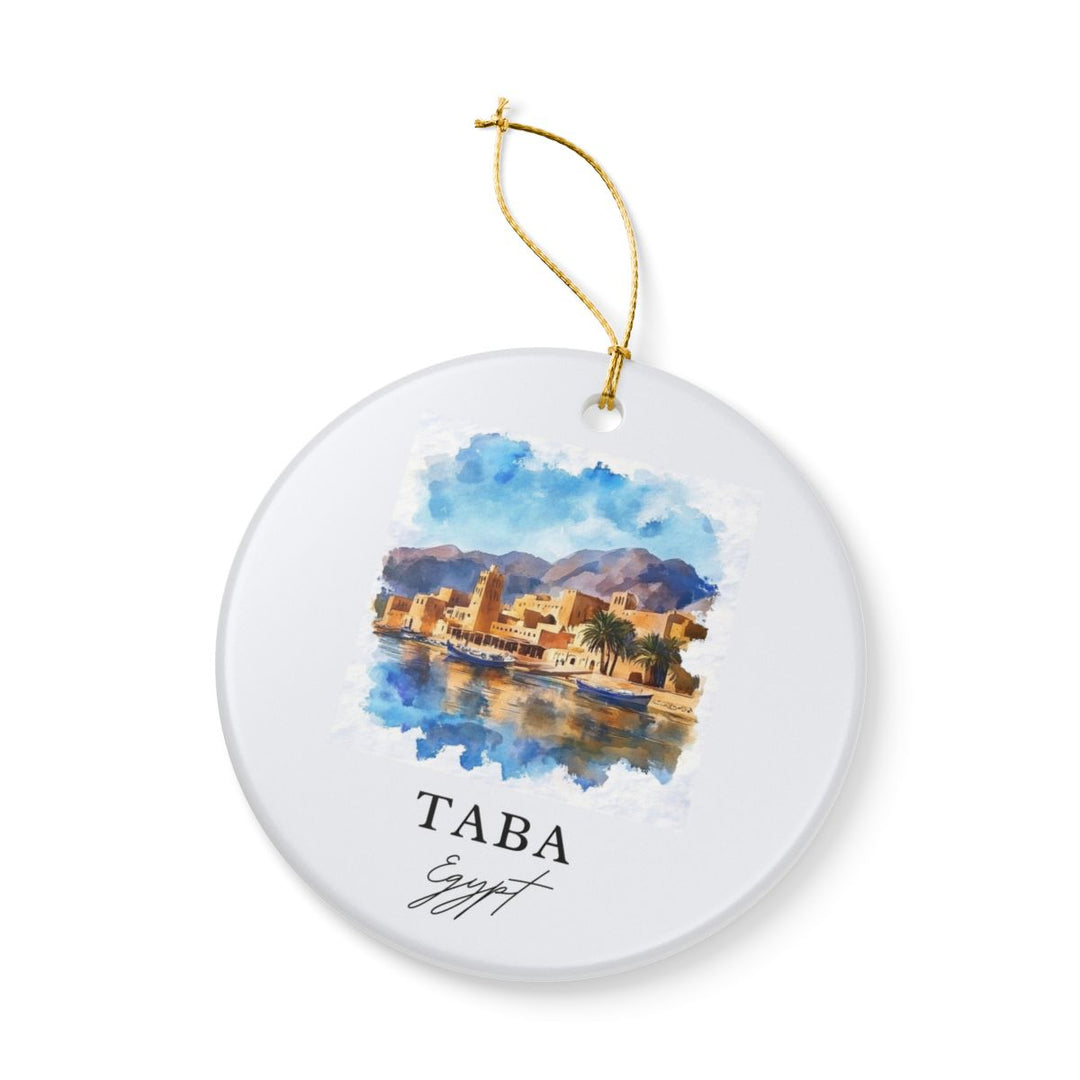 Taba Egypt Ornament: Unique Taba Souvenir, Taba Egypt Xmas Decor, and Authentic Taba Gift