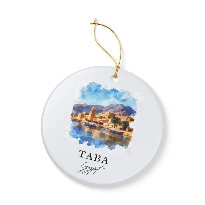 Taba Egypt Ornament: Unique Taba Souvenir, Taba Egypt Xmas Decor, and Authentic Taba Gift