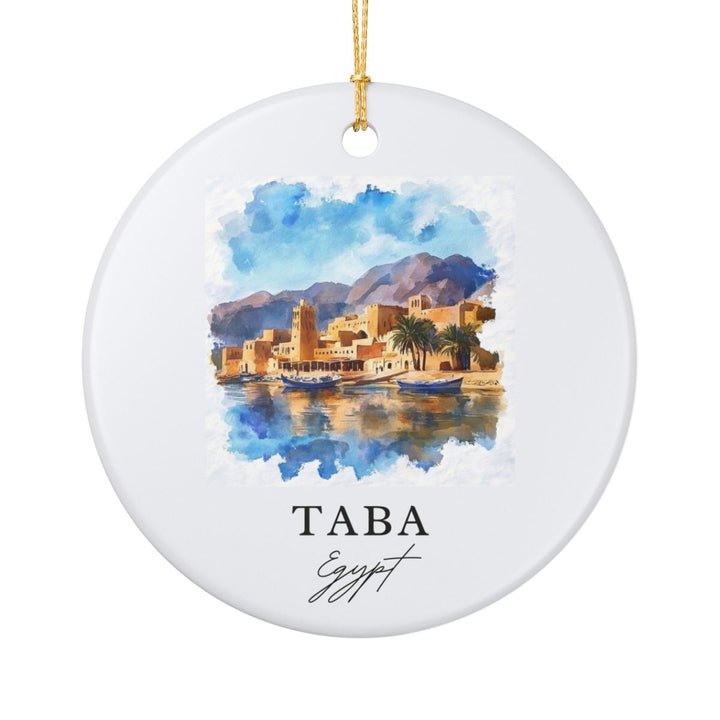Taba Egypt Ornament: Unique Taba Souvenir, Taba Egypt Xmas Decor, and Authentic Taba Gift