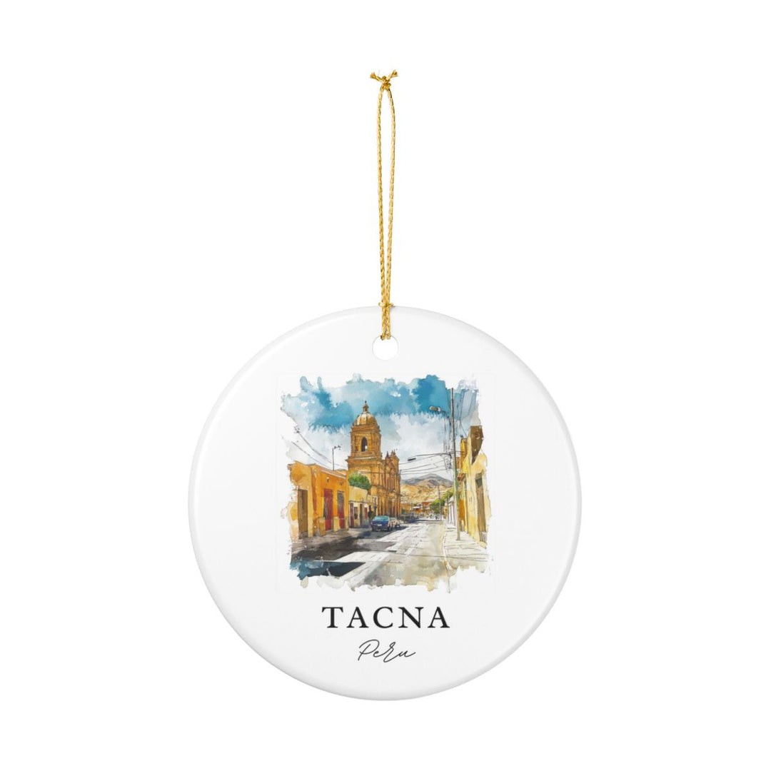 Tacna Peru Ornament: Unique Tacna Souvenir, Tacna Peru Xmas Decor, and Authentic Tacna Gift