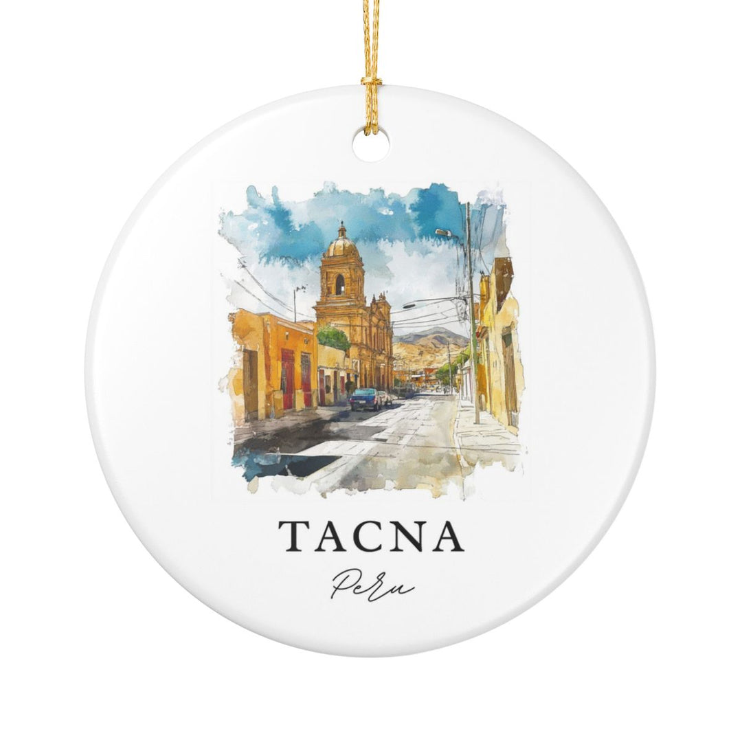 Tacna Peru Ornament: Unique Tacna Souvenir, Tacna Peru Xmas Decor, and Authentic Tacna Gift