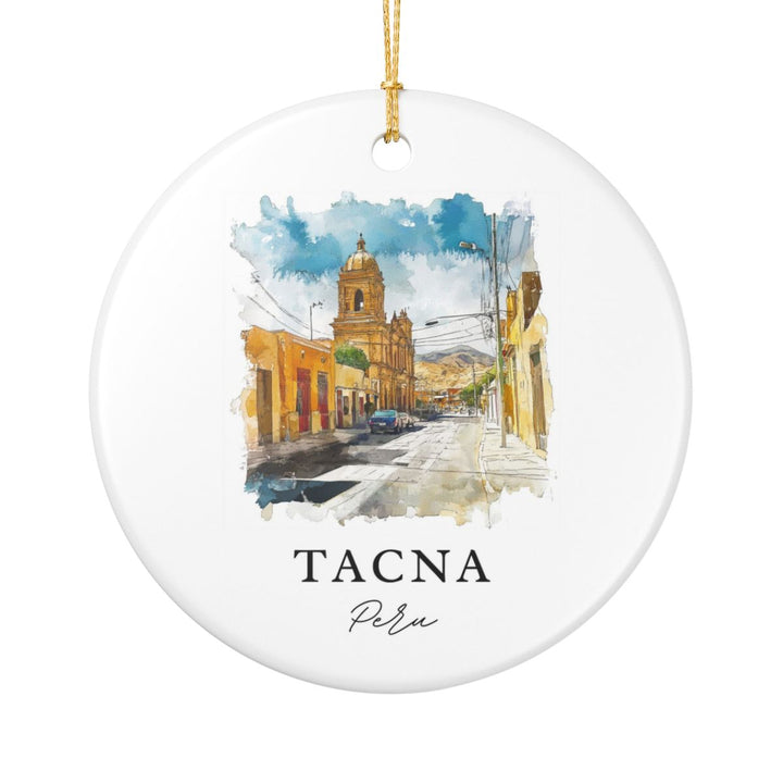Tacna Peru Ornament: Unique Tacna Souvenir, Tacna Peru Xmas Decor, and Authentic Tacna Gift