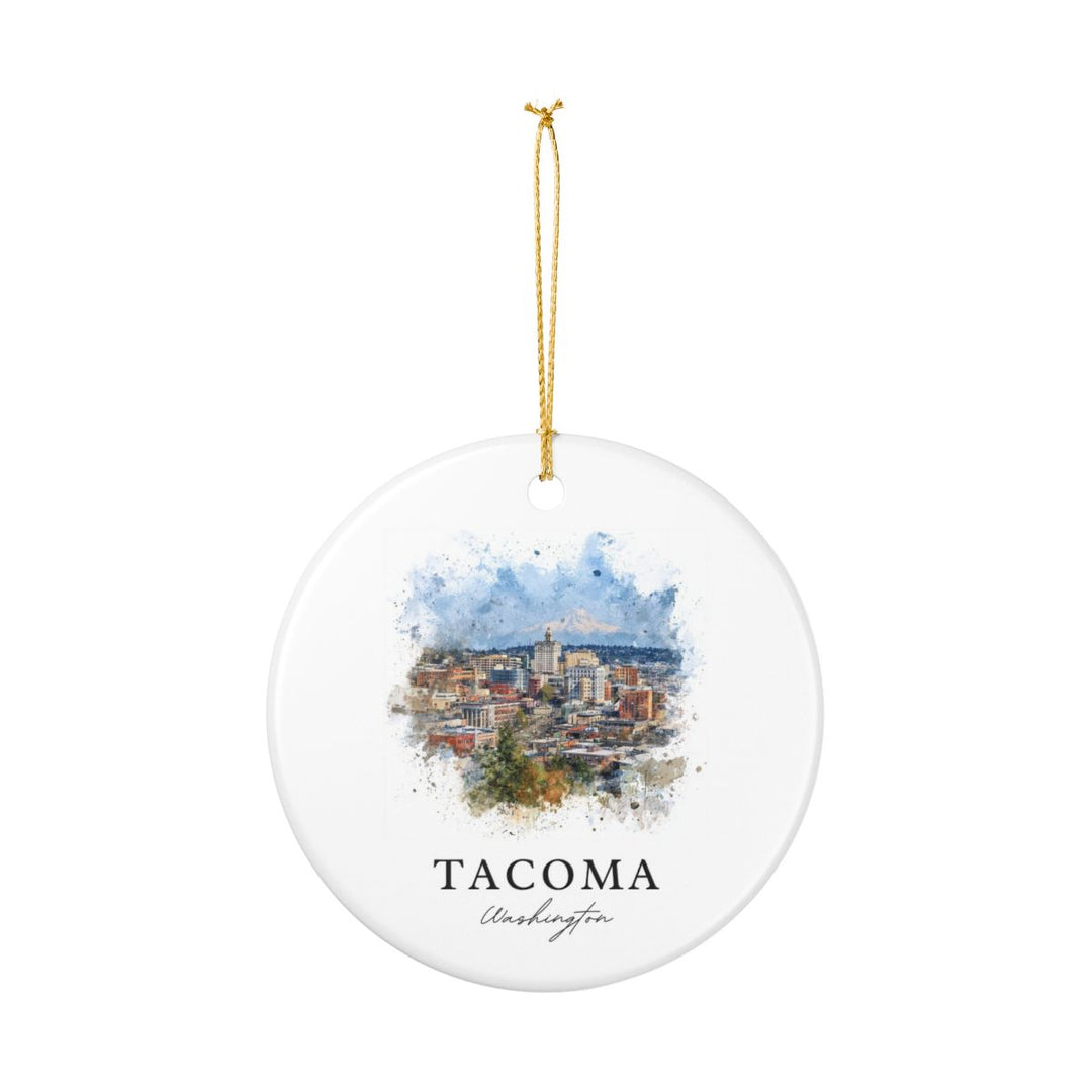 Tacoma WA Ornament: Unique Tacoma Souvenir, Tacoma Washington Xmas Decor, and Authentic Tacoma Gift