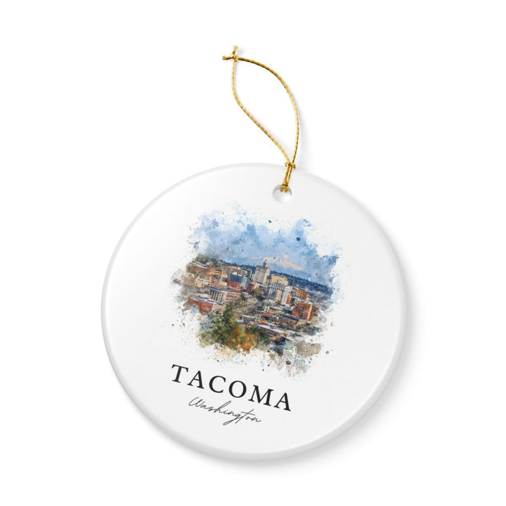 Tacoma WA Ornament: Unique Tacoma Souvenir, Tacoma Washington Xmas Decor, and Authentic Tacoma Gift