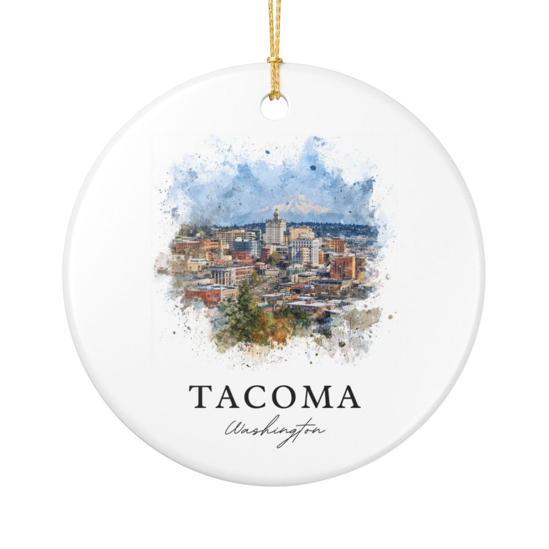 Tacoma WA Ornament: Unique Tacoma Souvenir, Tacoma Washington Xmas Decor, and Authentic Tacoma Gift