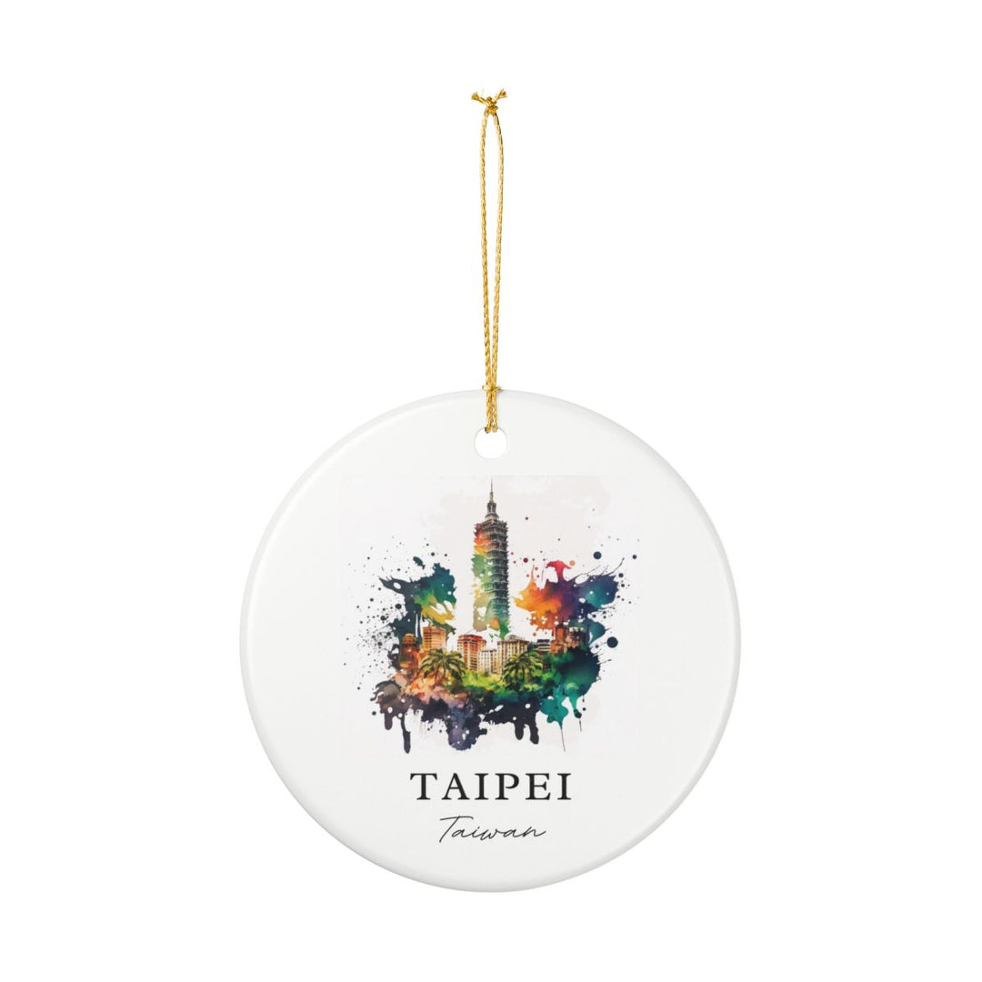 Taipei Taiwan Ornament: Unique Taipei Taiwan Souvenir, Taipei Taiwan Xmas Decor, and Authentic Taipei Taiwan Gift