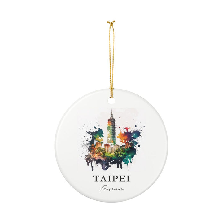 Taipei Taiwan Ornament: Unique Taipei Taiwan Souvenir, Taipei Taiwan Xmas Decor, and Authentic Taipei Taiwan Gift