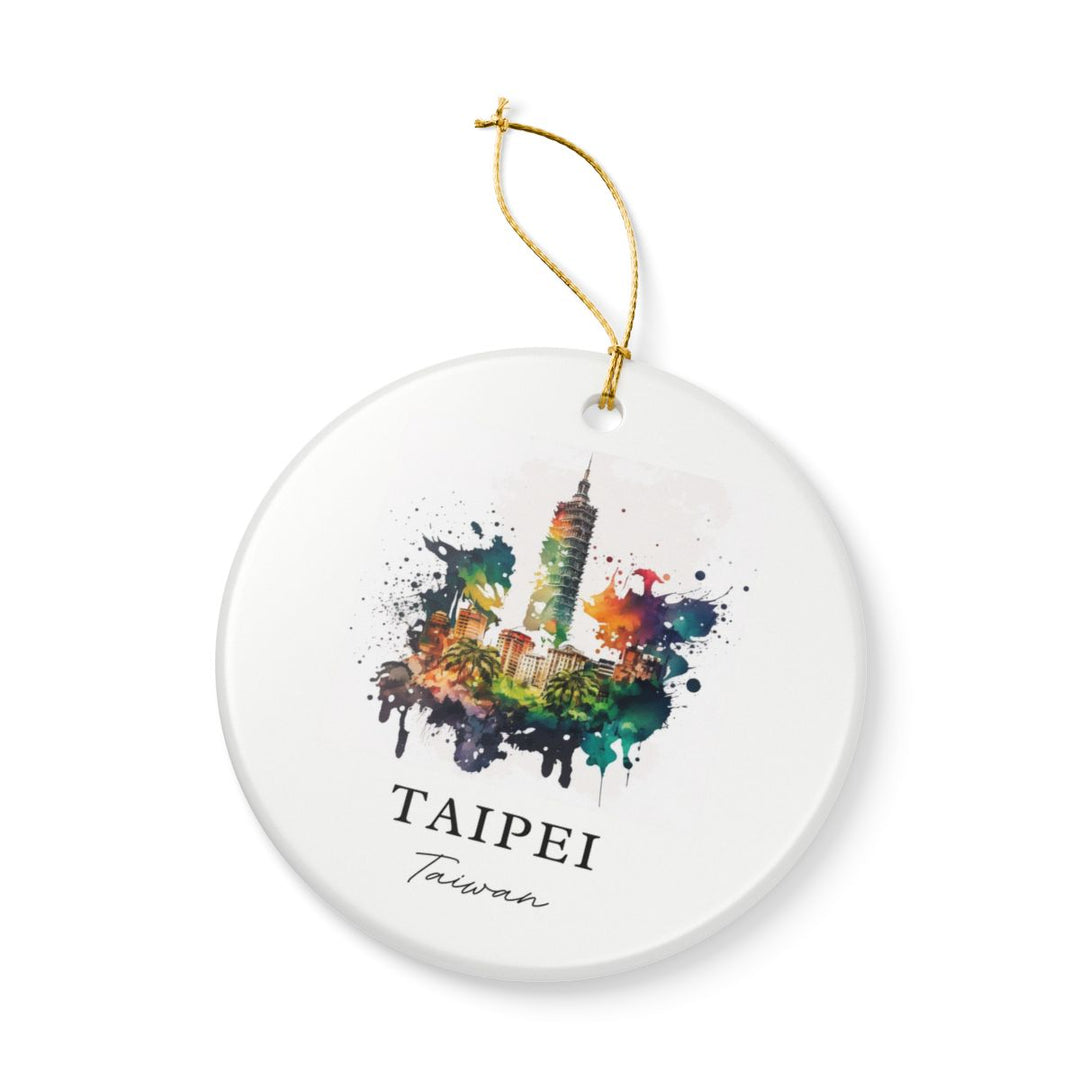 Taipei Taiwan Ornament: Unique Taipei Taiwan Souvenir, Taipei Taiwan Xmas Decor, and Authentic Taipei Taiwan Gift