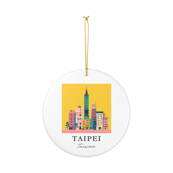 Taipei Taiwan Ornament: Unique Taipei Taiwan Souvenir, Taipei Taiwan Xmas Decor, and Authentic Taipei Taiwan Gift