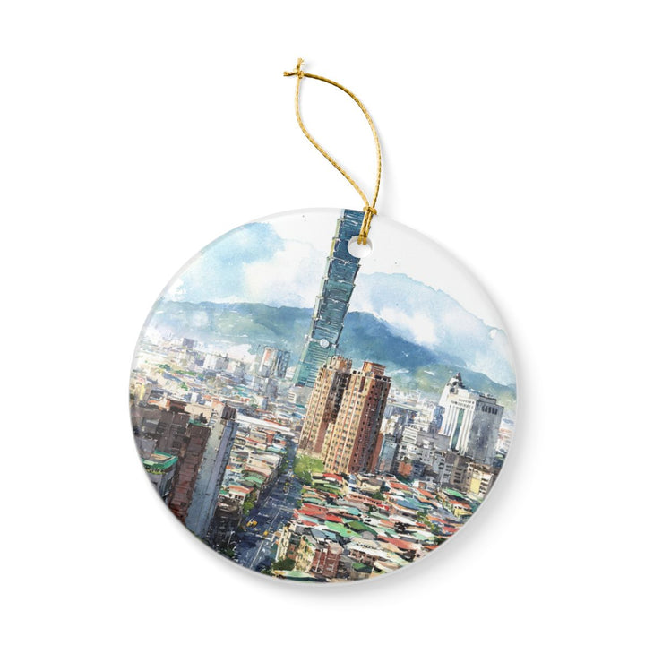 Taipei Taiwan Ornament: Unique Taipei Taiwan Souvenir, Taipei Taiwan Xmas Decor, and Authentic Taipei Taiwan Gift