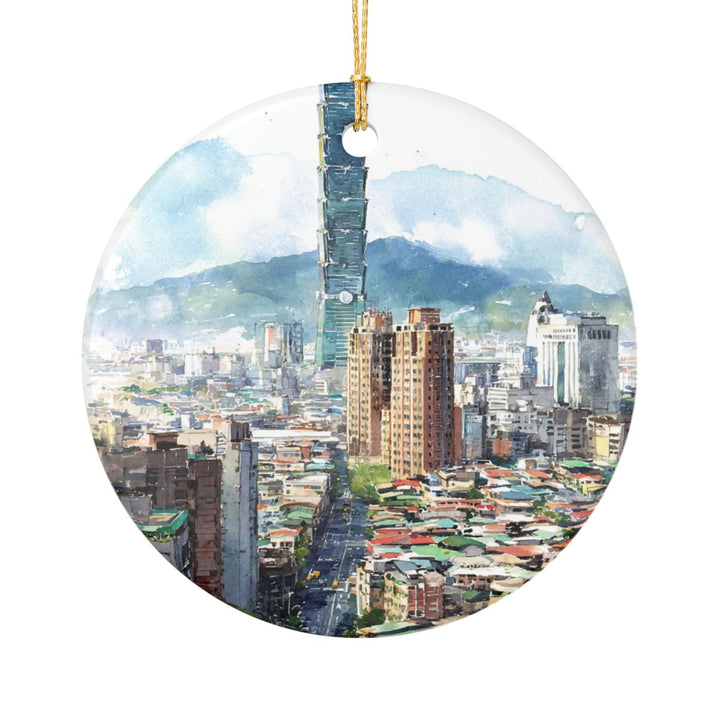 Taipei Taiwan Ornament: Unique Taipei Taiwan Souvenir, Taipei Taiwan Xmas Decor, and Authentic Taipei Taiwan Gift