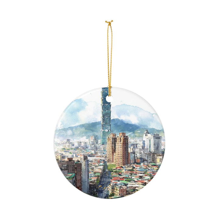 Taipei Taiwan Ornament: Unique Taipei Taiwan Souvenir, Taipei Taiwan Xmas Decor, and Authentic Taipei Taiwan Gift