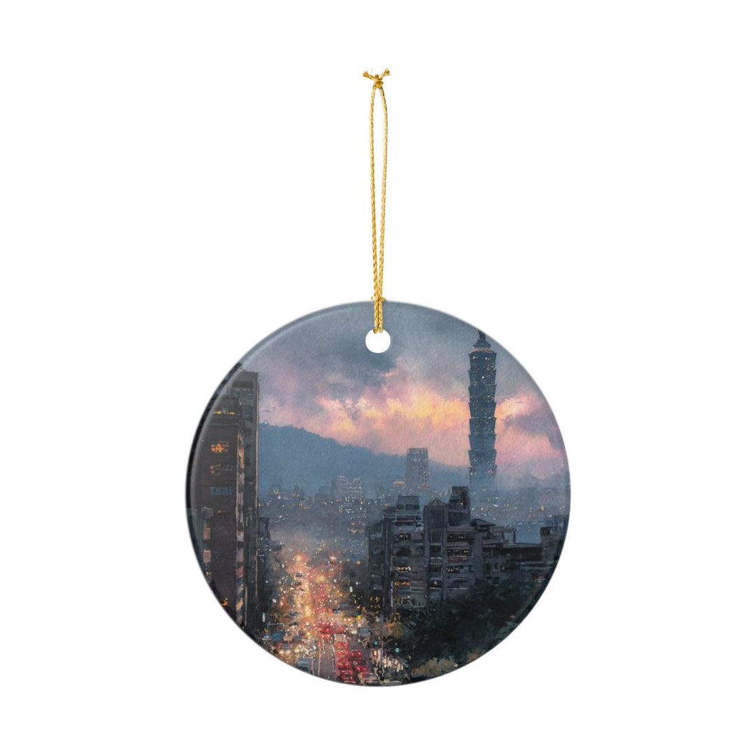 Taipei Taiwan Ornament: Unique Taipei Taiwan Souvenir, Taipei Taiwan Xmas Decor, and Authentic Taipei Taiwan Gift