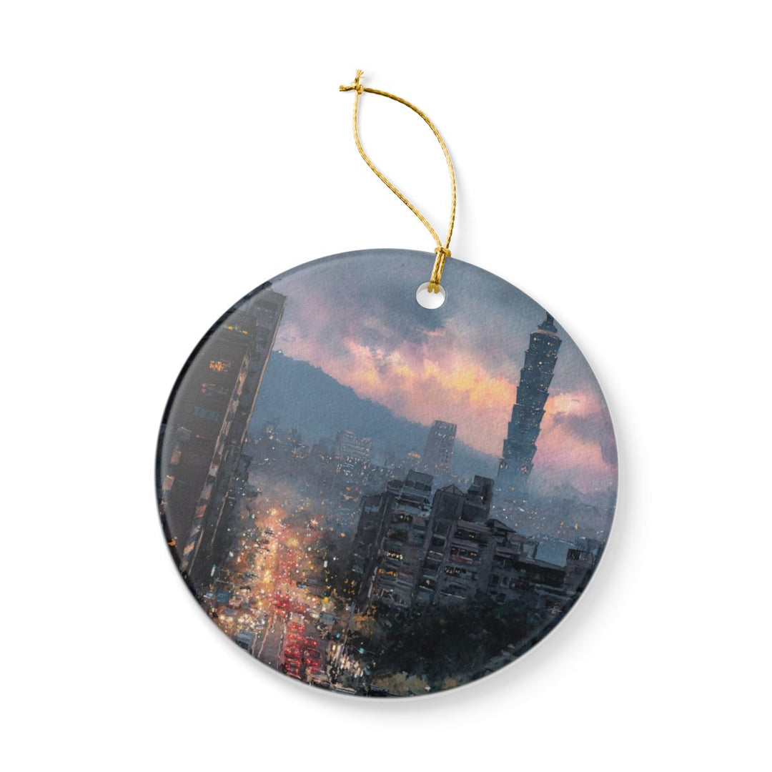 Taipei Taiwan Ornament: Unique Taipei Taiwan Souvenir, Taipei Taiwan Xmas Decor, and Authentic Taipei Taiwan Gift