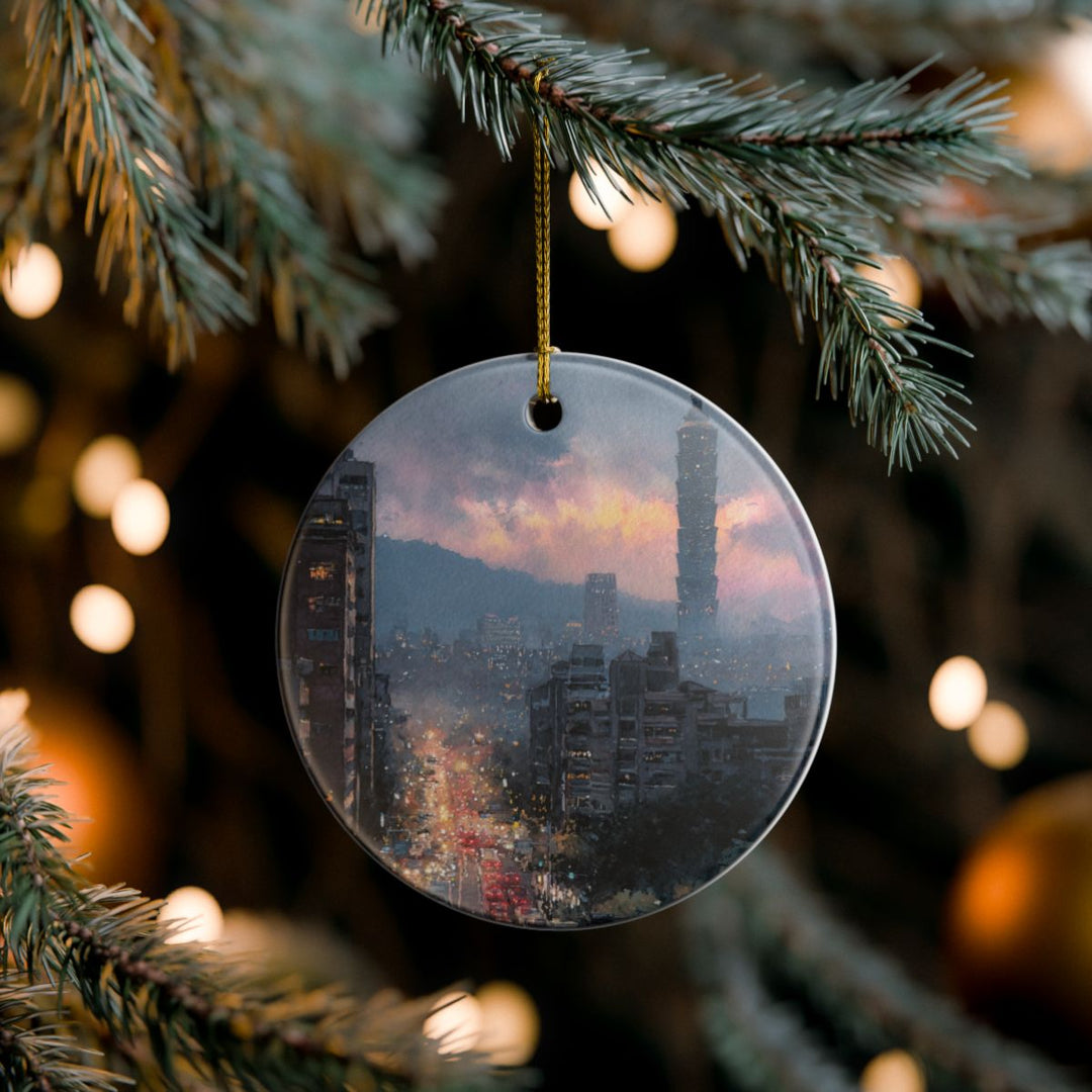 Taipei Taiwan Ornament: Unique Taipei Taiwan Souvenir, Taipei Taiwan Xmas Decor, and Authentic Taipei Taiwan Gift