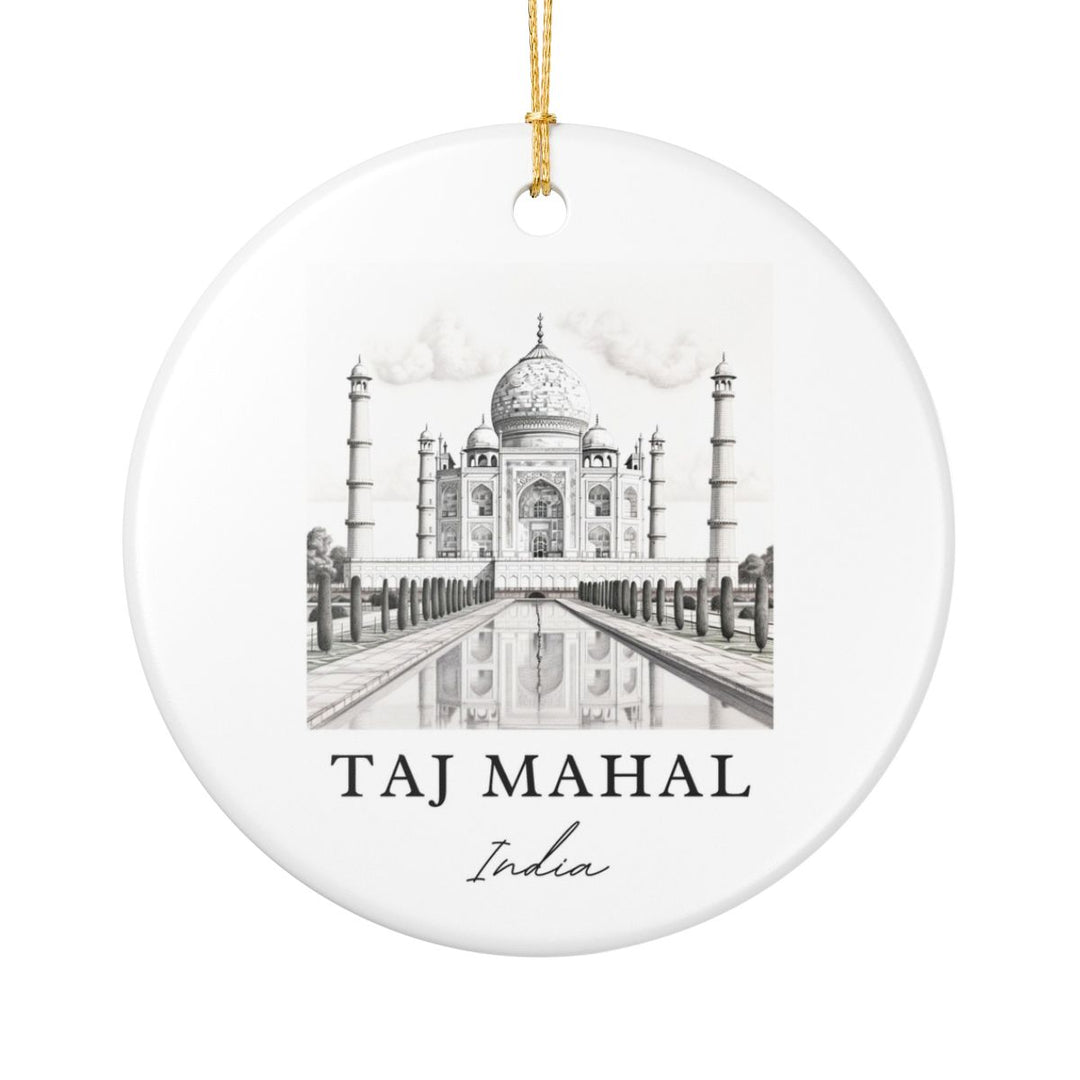 Taj Mahal Ornament: Unique Taj Mahal Souvenir, Taj Mahal Xmas Decor, and Authentic Taj Mahal Gift