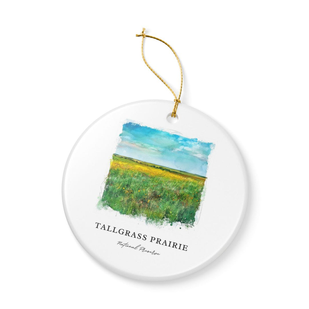 Tallgrass Prairie National Preserve Ornament: Unique Tallgrass Prairie National Preserve Souvenir, Tallgrass Prairie National Preserve Xmas Decor, and Authentic Tallgrass Prairie National Preserve Gift