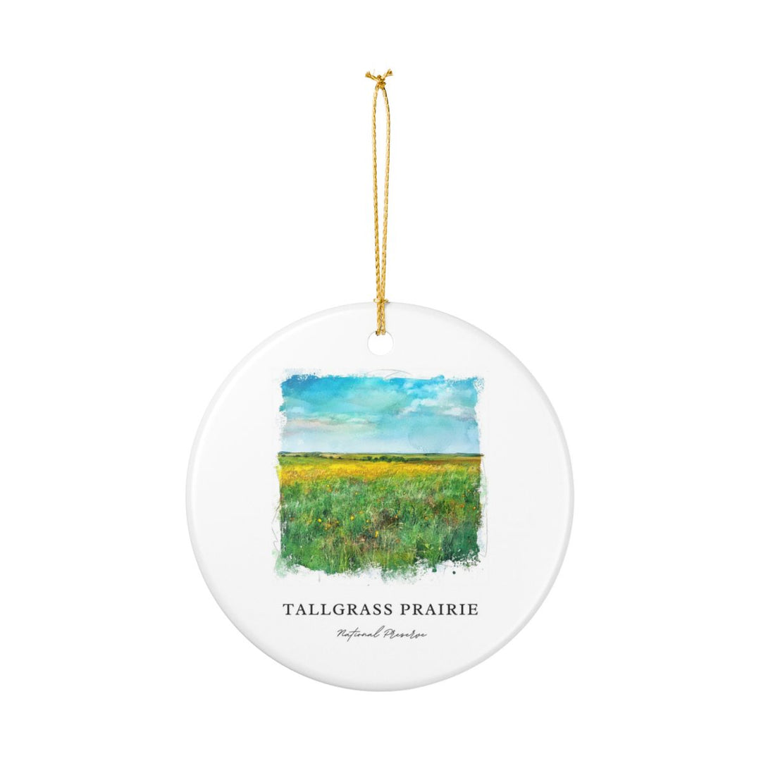 Tallgrass Prairie National Preserve Ornament: Unique Tallgrass Prairie National Preserve Souvenir, Tallgrass Prairie National Preserve Xmas Decor, and Authentic Tallgrass Prairie National Preserve Gift