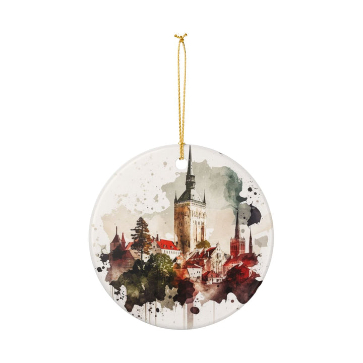 Tallinn Estonia Ornament: Unique Tallinn Souvenir, Tallinn Estonia Xmas Decor, and Authentic Tallinn Gift