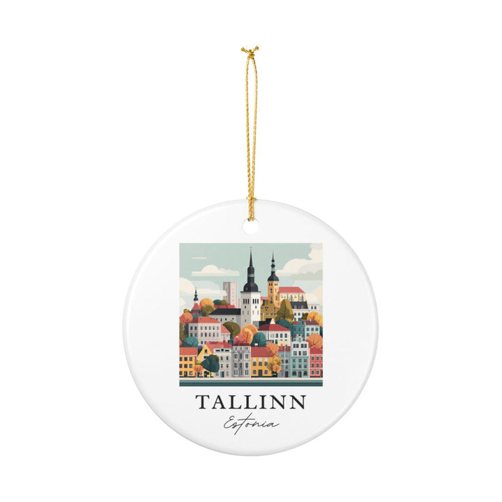 Tallinn Estonia Ornament: Unique Tallinn Souvenir, Tallinn Estonia Xmas Decor, and Authentic Tallinn Gift