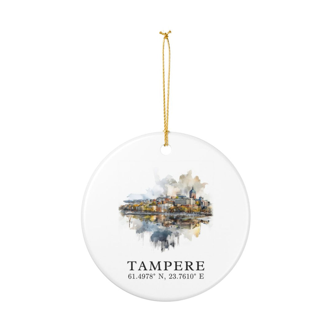 Tampere Finland Ornament: Unique Tampere Souvenir, Tampere Finland Xmas Decor, and Authentic Tampere Gift