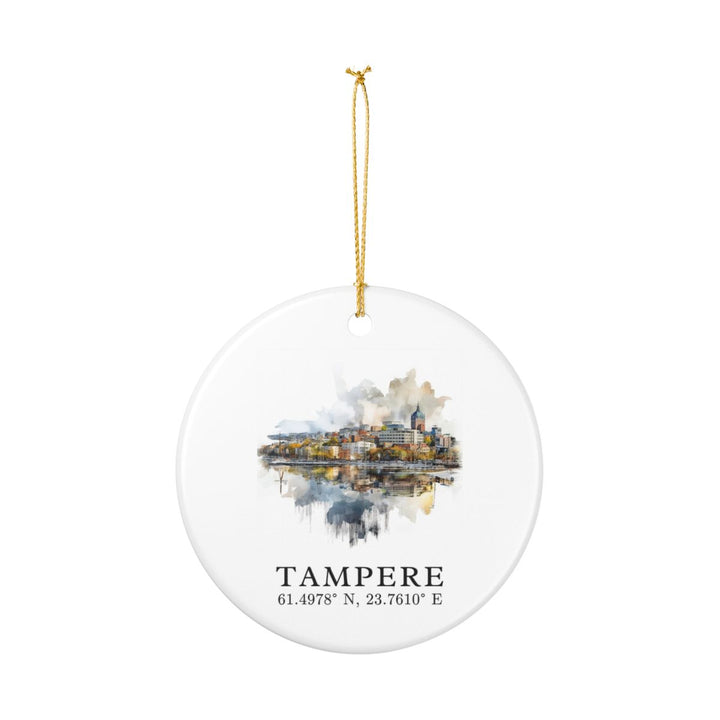 Tampere Finland Ornament: Unique Tampere Souvenir, Tampere Finland Xmas Decor, and Authentic Tampere Gift