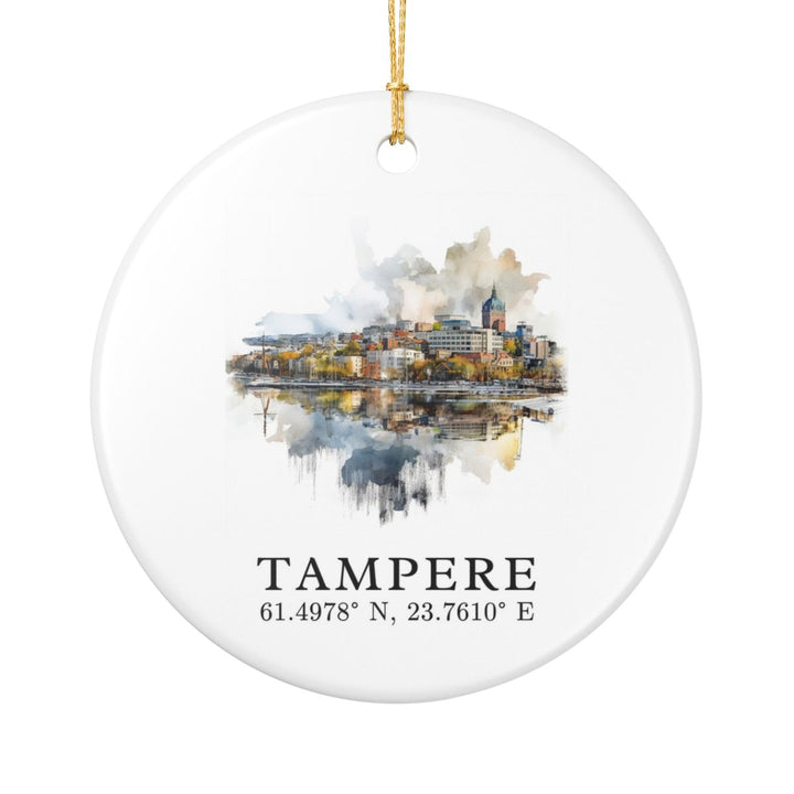 Tampere Finland Ornament: Unique Tampere Souvenir, Tampere Finland Xmas Decor, and Authentic Tampere Gift