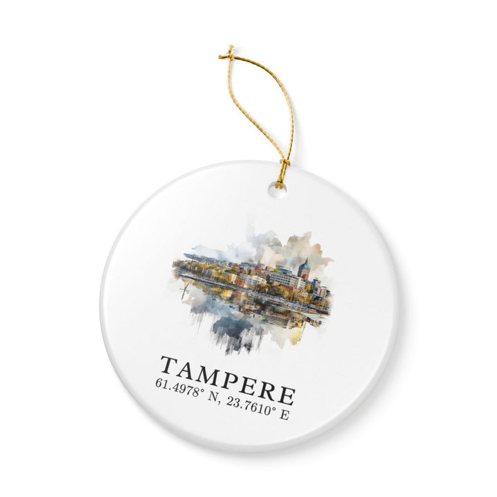 Tampere Finland Ornament: Unique Tampere Souvenir, Tampere Finland Xmas Decor, and Authentic Tampere Gift