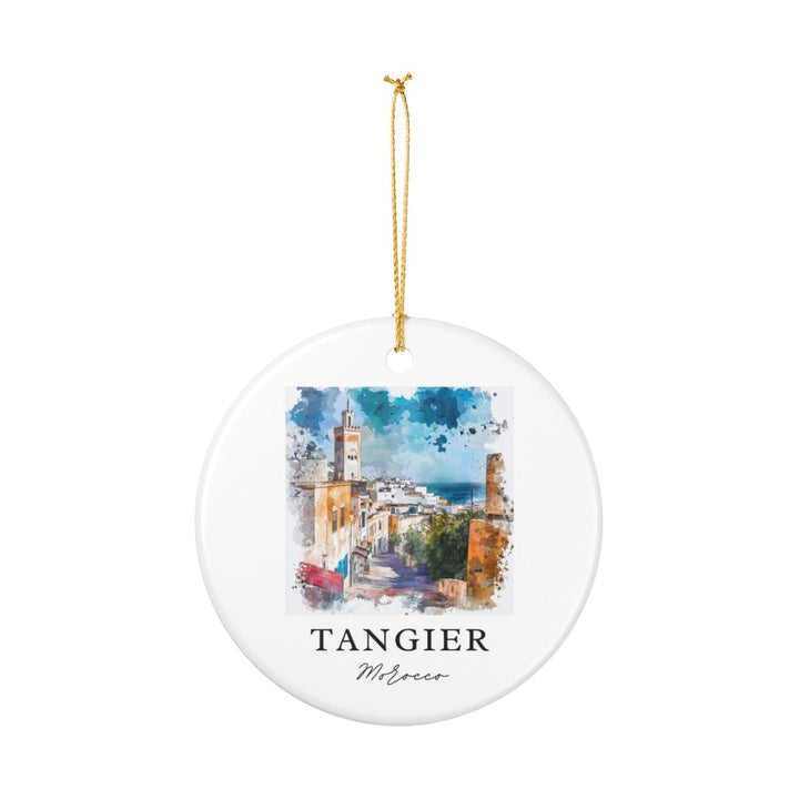 Tangier Morocco Ornament: Unique Tangier Morocco Souvenir, Tangier Morocco Xmas Decor, and Authentic Tangier Morocco Gift