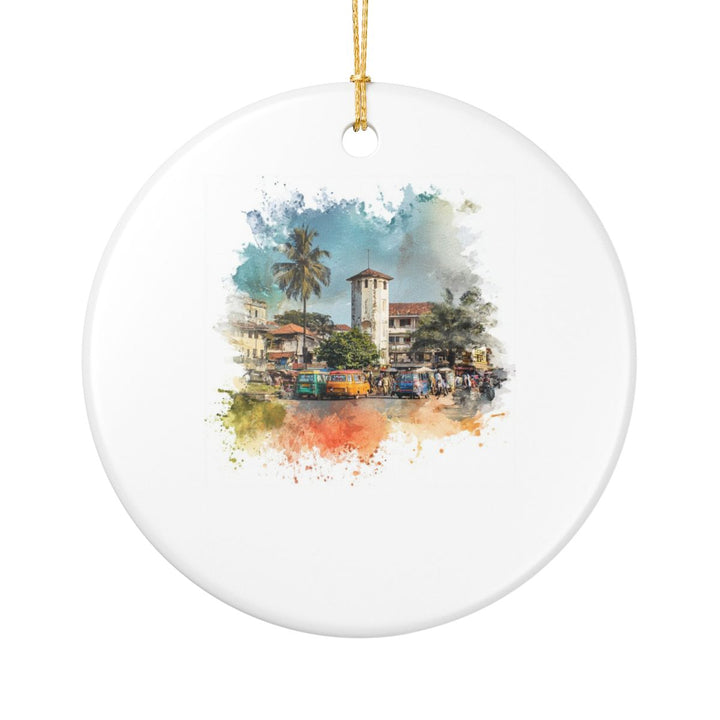 Tanzania Ornament: Unique Tanzania Souvenir, Tanzania Xmas Decor, and Authentic Tanzania Gift