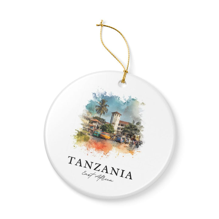 Tanzania Ornament: Unique Tanzania Souvenir, Tanzania Xmas Decor, and Authentic Tanzania Gift