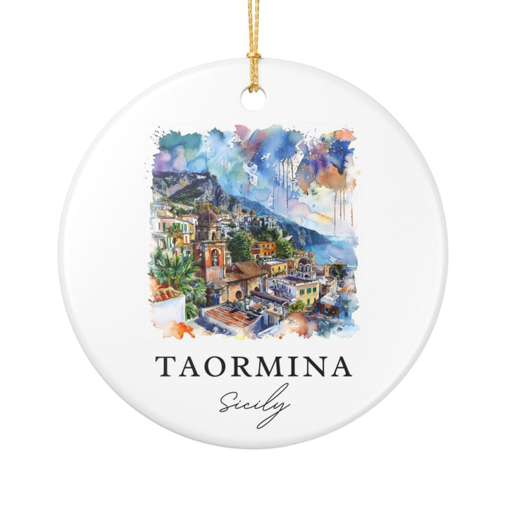 Taormina Italy Ornament | Christmas Travel Souvenir Gift