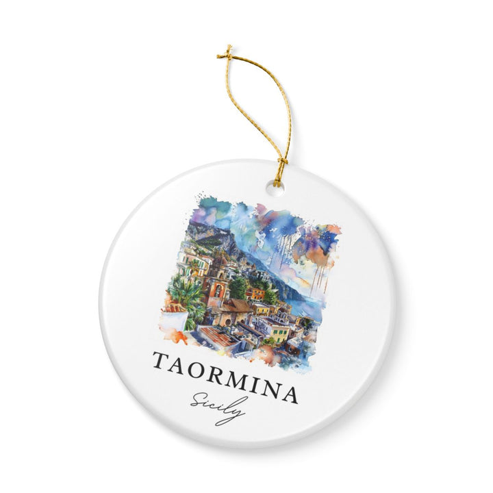Taormina Italy Ornament | Christmas Travel Souvenir Gift