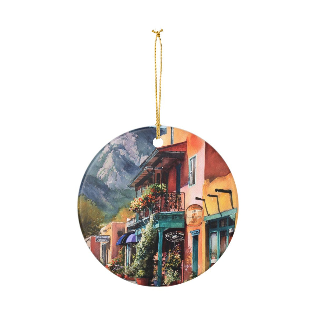Taos New Mexico USA Ornament: Unique Taos Souvenir, Taos New Mexico Xmas Decor, and Authentic Taos Gift