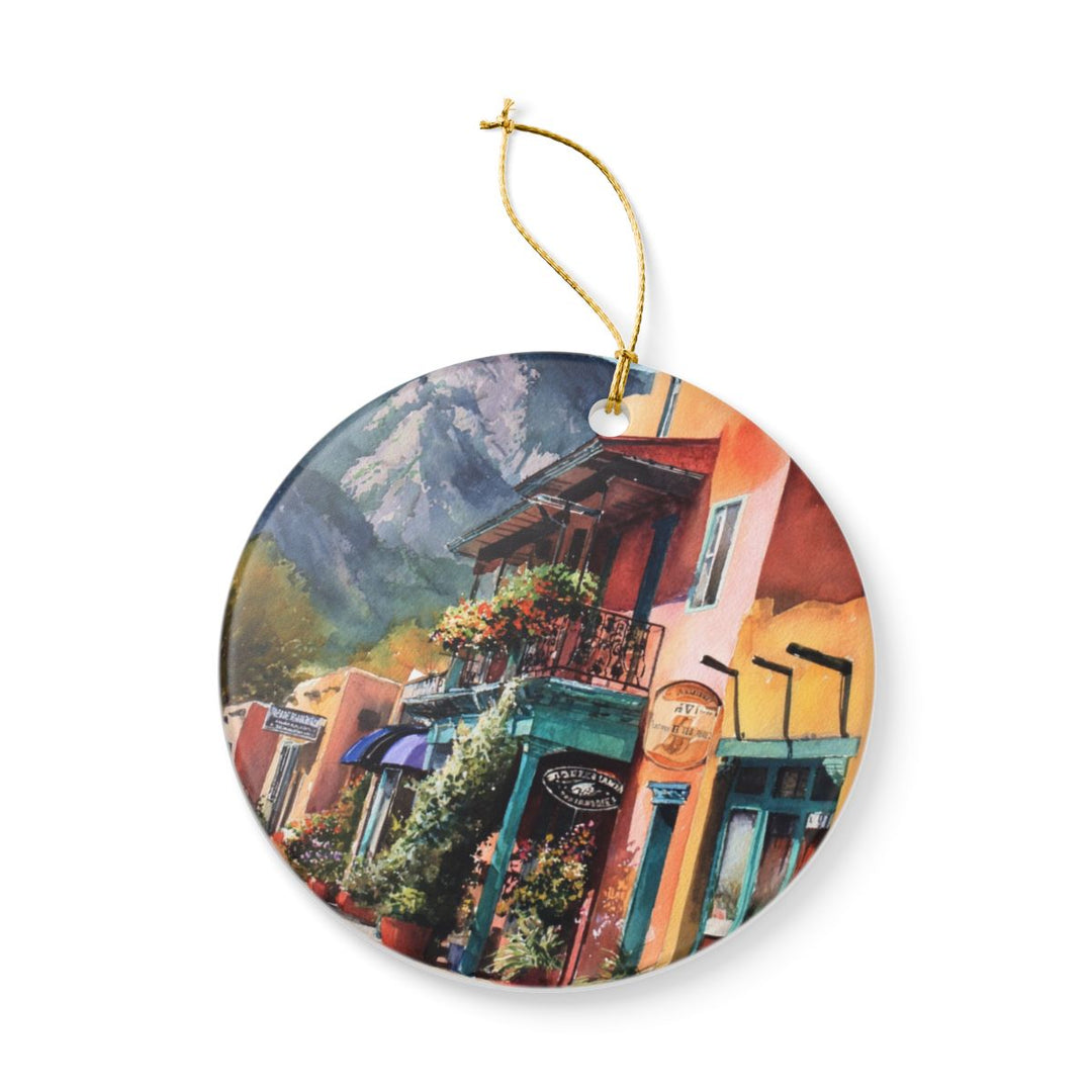 Taos New Mexico USA Ornament: Unique Taos Souvenir, Taos New Mexico Xmas Decor, and Authentic Taos Gift