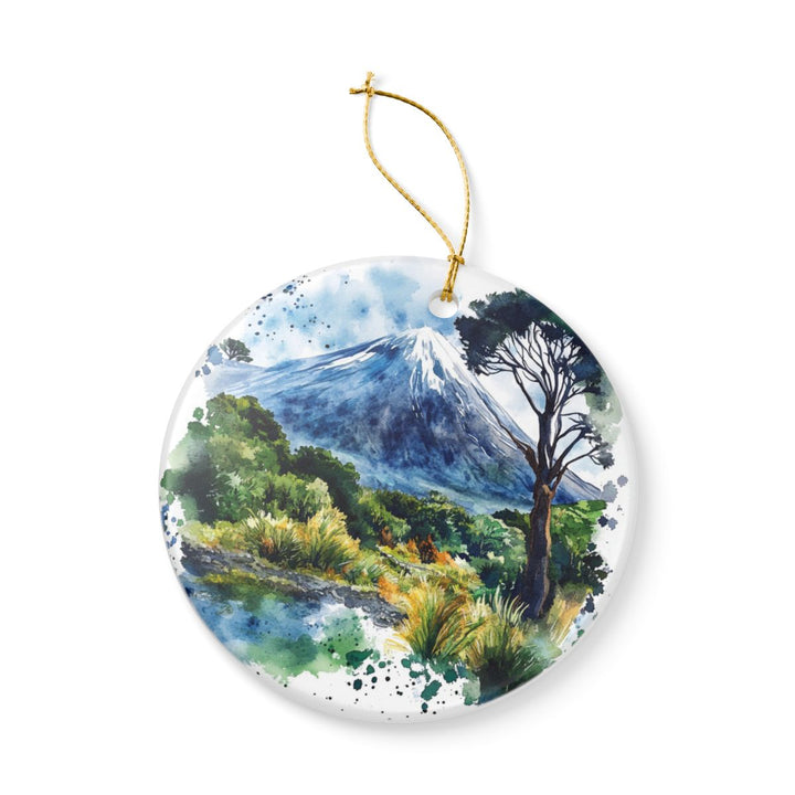 Taranaki New Zealand Ornament: Unique Taranaki Souvenir, Taranaki New Zealand Xmas Decor, and Authentic Taranaki Gift
