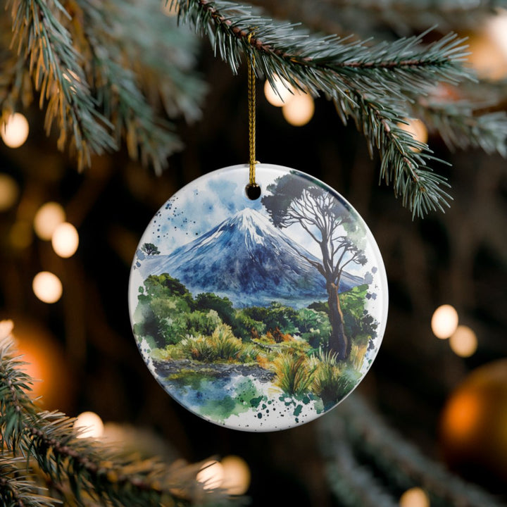 Taranaki New Zealand Ornament: Unique Taranaki Souvenir, Taranaki New Zealand Xmas Decor, and Authentic Taranaki Gift