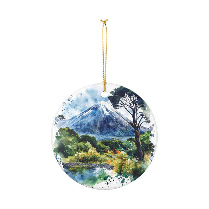 Taranaki New Zealand Ornament: Unique Taranaki Souvenir, Taranaki New Zealand Xmas Decor, and Authentic Taranaki Gift
