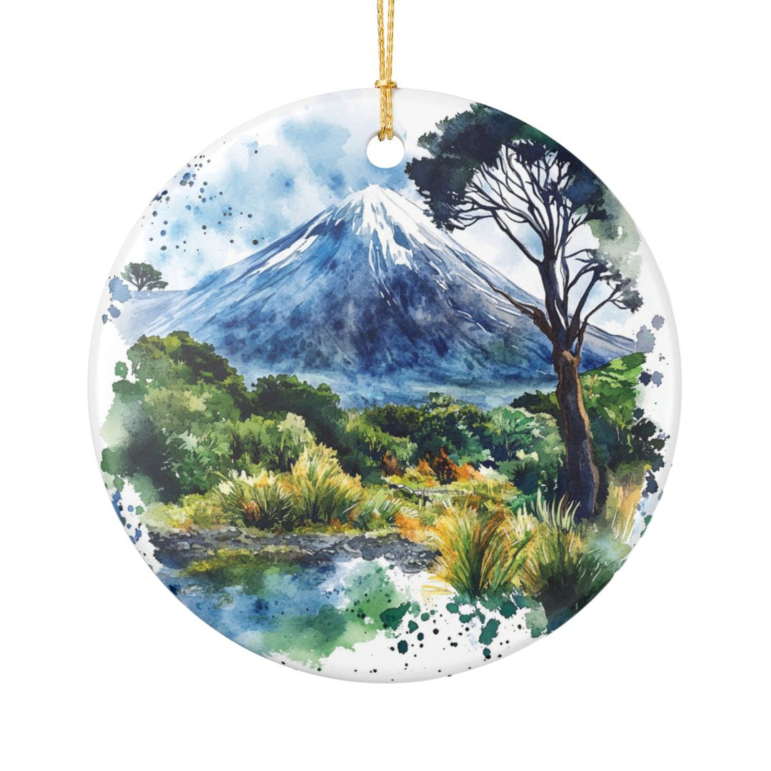 Taranaki New Zealand Ornament: Unique Taranaki Souvenir, Taranaki New Zealand Xmas Decor, and Authentic Taranaki Gift