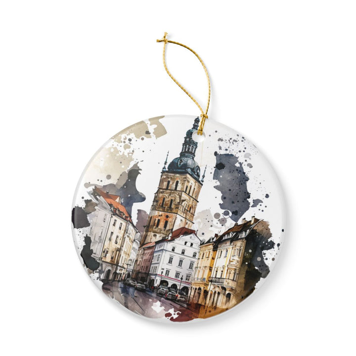Tarnow Poland Ornament: Unique Tarnow Souvenir, Tarnow Poland Xmas Decor, and Authentic Tarnow Gift