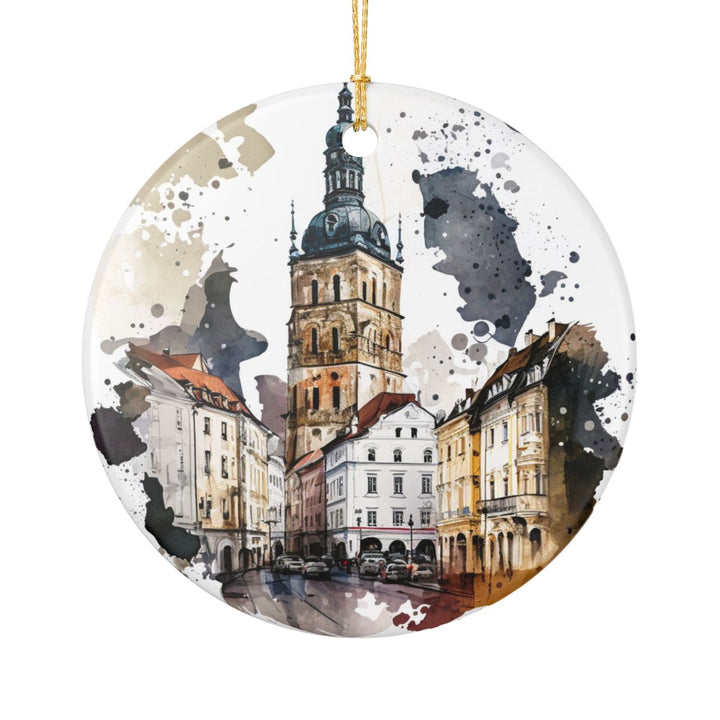 Tarnow Poland Ornament: Unique Tarnow Souvenir, Tarnow Poland Xmas Decor, and Authentic Tarnow Gift