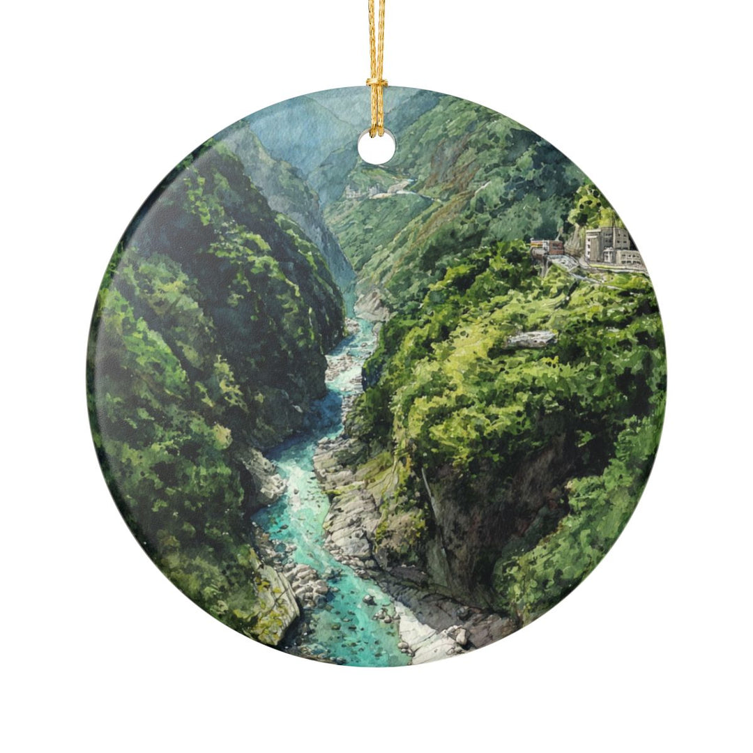 Taroko Gorge Taiwan Ornament: Unique Taroko Gorge Souvenir, Taroko Gorge Taiwan Xmas Decor, and Authentic Taroko Gorge Gift