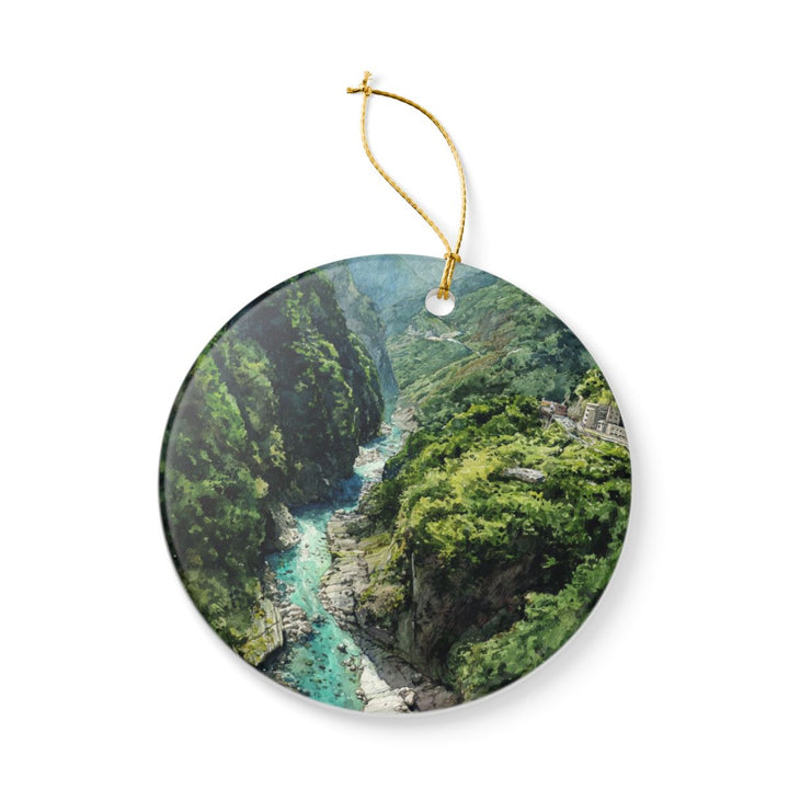 Taroko Gorge Taiwan Ornament: Unique Taroko Gorge Souvenir, Taroko Gorge Taiwan Xmas Decor, and Authentic Taroko Gorge Gift