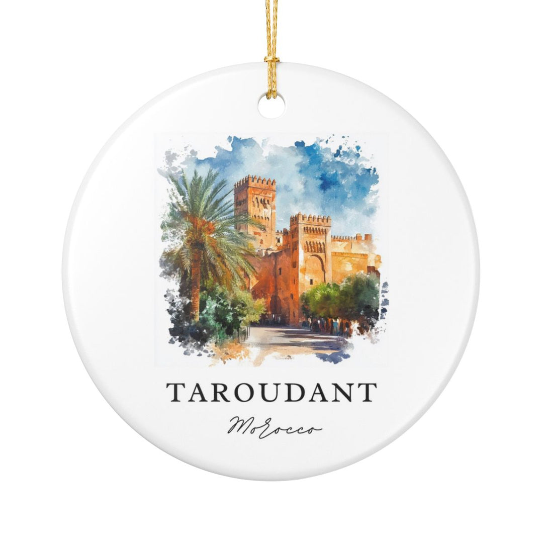 Taroudant Morocco Ornament: Unique Taroudant Souvenir, Taroudant Morocco Xmas Decor, and Authentic Taroudant Gift