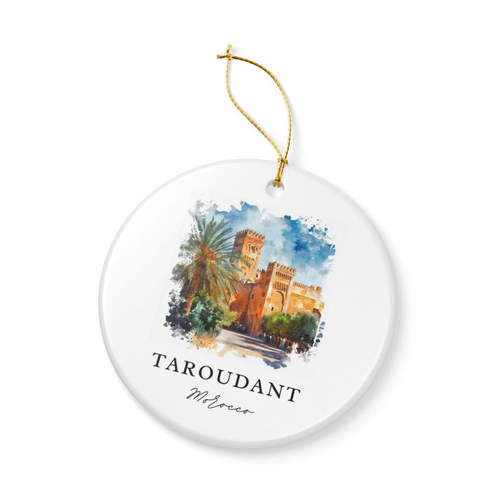 Taroudant Morocco Ornament: Unique Taroudant Souvenir, Taroudant Morocco Xmas Decor, and Authentic Taroudant Gift
