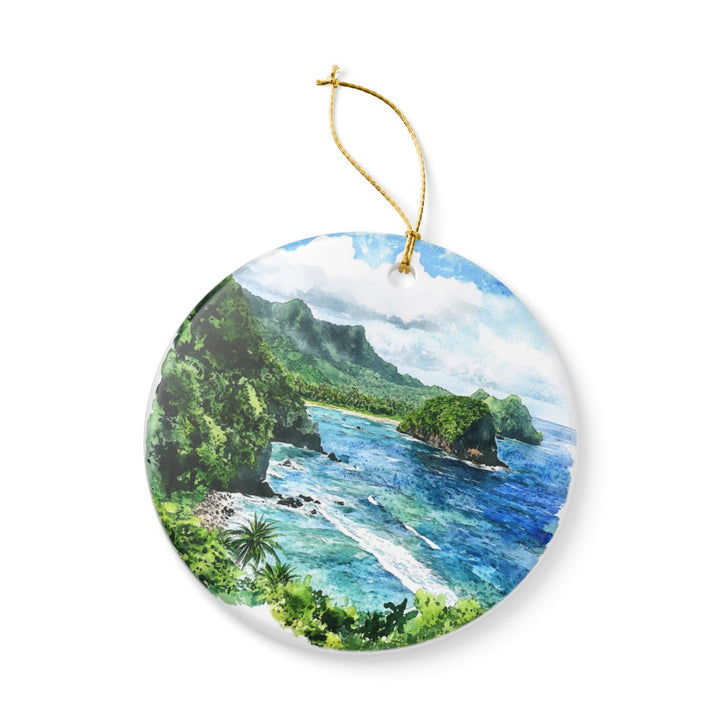 Tau Island American Samoa Ornament: Unique Tau Island American Samoa Souvenir, Tau Island American Samoa Xmas Decor