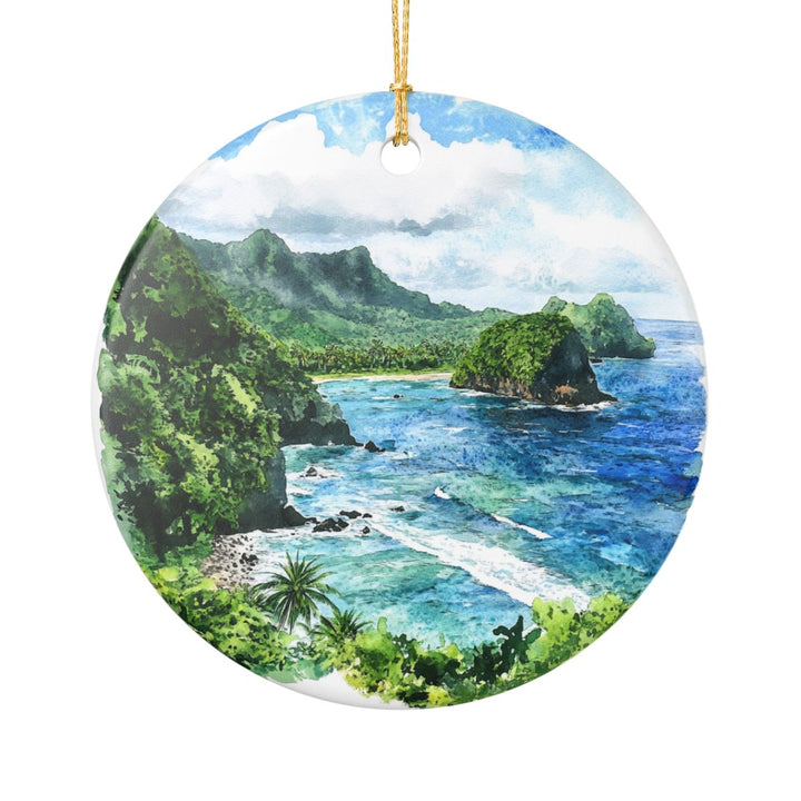 Tau Island American Samoa Ornament: Unique Tau Island American Samoa Souvenir, Tau Island American Samoa Xmas Decor